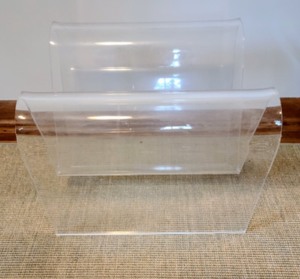 Fun Lucite Magazine Rack