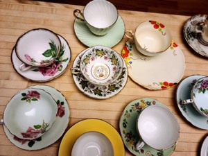 Variety of Porcelain Teacups