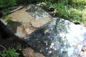 lot 898 image: Lot of (10) Glass Sheets 72Lx 14THx55W