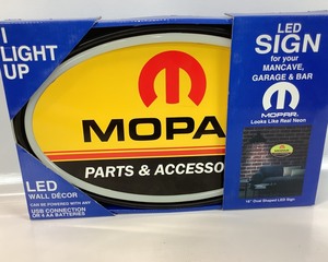 lot 106 image: Mopar LED Neon Sign