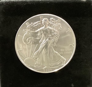 lot 3A image: 2021 American Silver Eagle Dollar