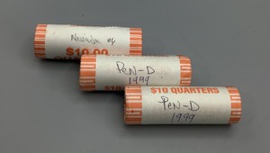 lot 20 image: States Collectible Quarter Rolls