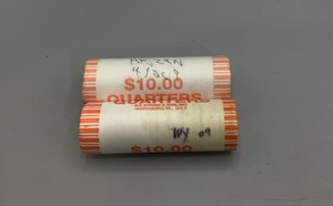 lot 21 image: States Collectible Quarter Rolls