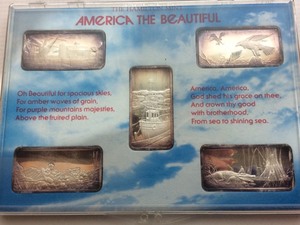 lot 44 image: America The Beautiful Silver Bar Set