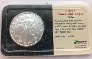 lot 52 image: 2006 American Gold Eagle 5 Dollar Coin