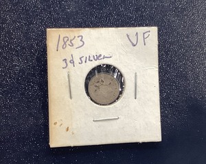 lot 61 image: 1853 3 Cent Coin