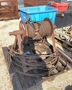 lot 7 image: Antique Cable Reel