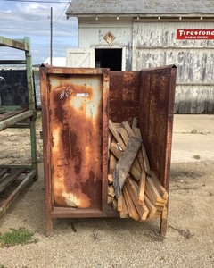 lot 62 image: Steel Upright Storage Container