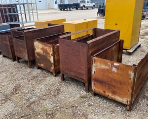 lot 41 image: Five Steel Storage Containers