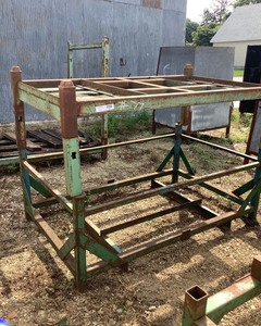 lot 77 image: Two Level Stacking Shelves