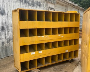 lot 61 image: Metal Storage Bin Unit