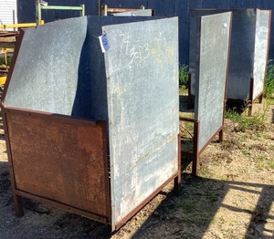 lot 74 image: Galvanized Storage Bins
