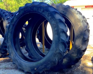 lot 100 image: Goodyear DT800 Farm Tires (Qty 2)
