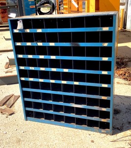 lot 86 image: Metal Storage Bin Unit