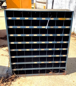 lot 85 image: Metal Storage Bin Unit
