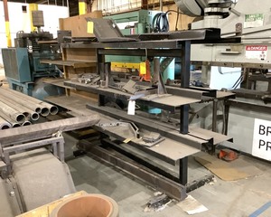 lot 69 image: Steel Double Sided Shelf