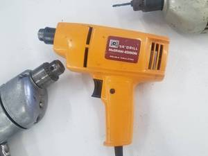 lot 14 image: Collection of Corded Hand Drills A