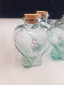 lot 64 image: Collection of Heart Shaped Spice Jars