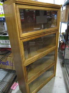 lot 1 image: Lawyers Style Bookcase