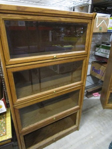 lot 2 image: Lawyers Style Bookcase