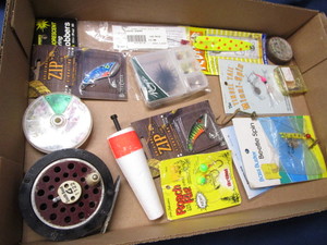 lot 25 image: Fishing Lures, So. Bend Reel