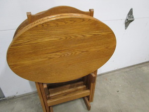 lot 100 image: Oval Snack Tables