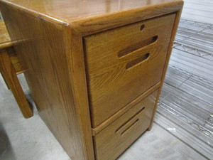 lot 98 image: Wood File Cabinet