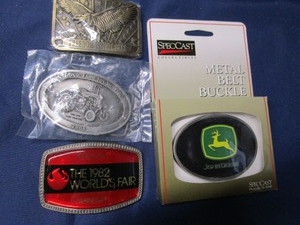 lot 117 image: Belt Buckles