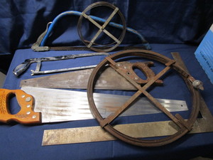 lot 144 image: Saws, Fish Tapes