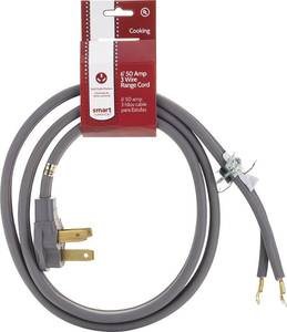 lot DC1 image: Smart Choice - 6 3-Wire Range Cord - Multi