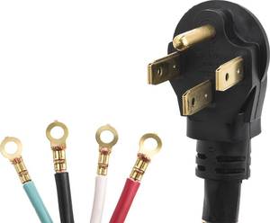 lot RC1 image: Smart Choice - 6 50 Amp 4-Prong Range Cord - Black