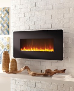 lot 1 image: Home Decorators Collection 42 in. Infrared TableWall Mount Fireplace. See Pictures