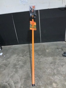 lot 25 image: Fiskars PowerLever 1-18 in. Cut Capacity Steel Saw Blade 15 in. Fiberglass Pole 14 ft. Tree Pruner. See Pictures