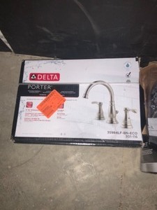 lot 43 image: Delta Bathroom Faucet And Accessary Combo