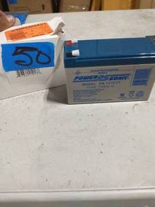lot 50 image: 2 12-Volt 7 Ah F1 Terminal Sealed Lead Acid (SLA) Rechargeable Battery
