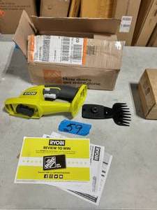 lot 59 image: RYOBI ONE 18V Cordless Battery Grass Shear Trimmer (Tool Only)