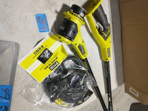 lot 39 image: Ryobi ONE 18V 12 in. Cordless Battery String Trimmer (Tool Only)