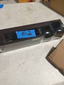 lot 62 image: DANYA 17 in. x 4 in. Walnut Grain Floating U Laminated Shelves (Set of 3)