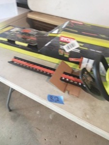 lot 82 image: RYOBI ONE 18V 22 in. Cordless Battery Hedge Trimmer (Tool Only)