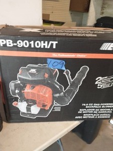 lot 109 image: ECHO 220 MPH 1110 CFM 79.9 cc Gas 2-Stroke Backpack Blower with Tube-Mounted Throttle