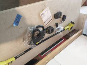 lot 113 image: RYOBI 12 COORDLESS STRING TRIMMER