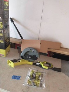 lot 80 image: RYOBI ONE 18V 9 in. Cordless Battery Edger (Tool Only)