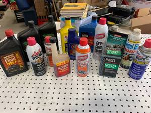 lot 43 image: Variety of Fluids (Some full, some not)