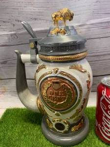 lot 81 image: Indian Head Penny Heirloom Stein (Sold $65 on Ebay)