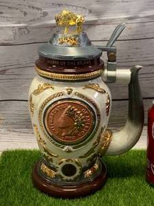 lot 82 image: Indian Head Penny Heirloom Stein (Sold $65 on Ebay)