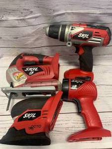 lot 109 image: Skill 4 Piece 18 Volt Tool Set