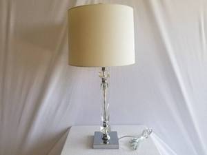 Acrylic and Chrome Lamp