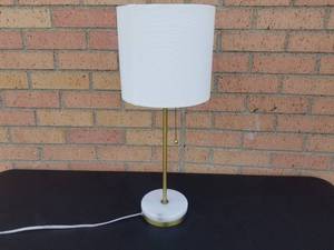 Brass and Marble Table Lamp