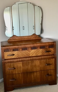 Vintage Waterfall Dresser 1 of 2