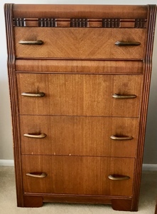 Vintage Waterfall Dresser 2 of 2